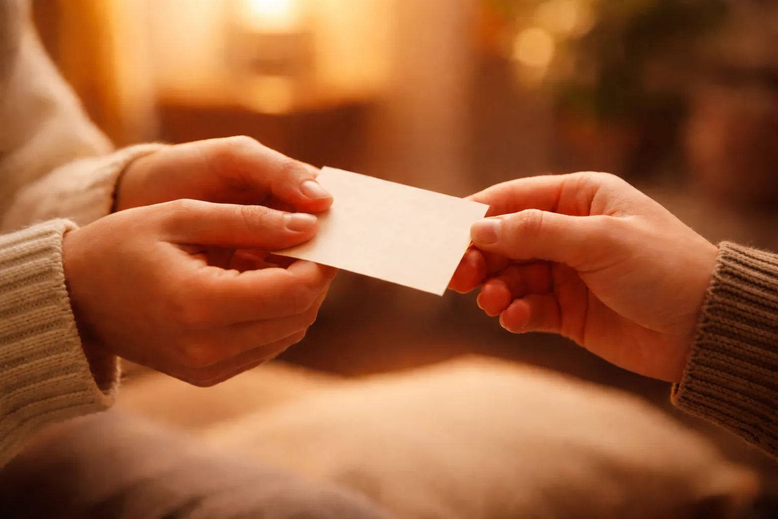 Couple exchanging appreciation and kind words